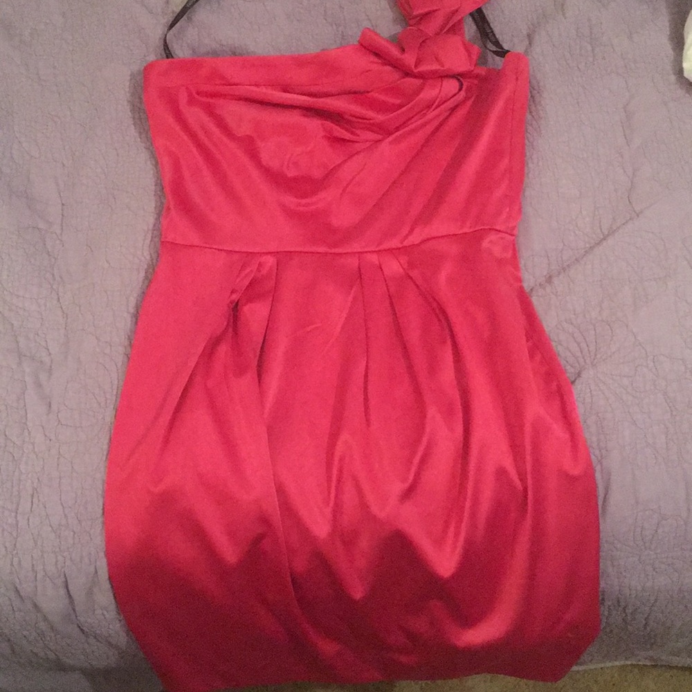 Hot pink dress